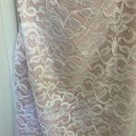 Jessica McClintock  light pink and white lace sweetheart dress 12 Photo 3
