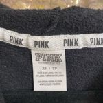 PINK - Victoria's Secret  Black Silver Sequin Bling Full Zip Sweater, XS Photo 3