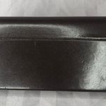 BCBGMAXAZRIA Brown Leather Clamshell Hinged Magnetic Glasses Sunglasses Case Photo 4