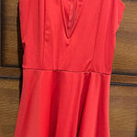 Elegant Red Sleeveless Dress Photo 0