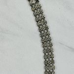Rhinestone Studded Chain Belt Silver Y2K Festival Glam Medium/Large M/L ✨ Photo 4