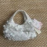 Made in India Mini White Beaded Purse Photo 2