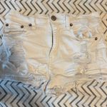 Aeropostale Aero High Rise White Jean Shortie – Size 6 Photo 2