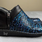 Alegria Algeria Women’s Leather Ankle Boots Blue Black Size 38 US 7.5 - 8 Photo 0