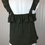 Sienna Sky Army Green Ruffle Tank Top Photo 5