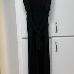 Trina Turk  Black Elegant Flattering Sleeveless Medium Chic Stylish Tie Jumpsuit Photo 0