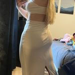 SheIn Nude cutout midi Dress Photo 2