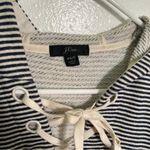 J.Crew Beach Cover up Poncho Blue Beige Stripes XS/S Photo 9