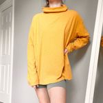 Anthropologie Eri + Ali Yellow Ribbed Cowl Neck Top Photo 1