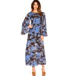 Free People Melrose Bell Sleeve Floral Maxi Dress Night Combo 2 Photo 3