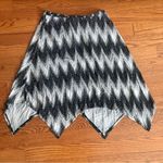 Bobeau Asymmetrical Pull On Lined Black White Rayon Blend Long Skirt Women’s 1X Photo 6