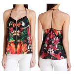 Ted Baker London Toucan Parrot Zipper T-Strap Tank Top Small Tropical Beach Photo 1