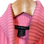 Barbie Pink y2k ribbed short sleeve turtleneck sweater top smo sport size medium Photo 1