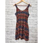 I Love H81 Los Angeles Womens Medium Multicolor Diamond Print Dress Sleeveless Photo 1