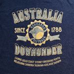 Australia Down Under Graphic Short Sleeve Heather Navy Unisex T Men’s L Women’s Size undefined Photo 2