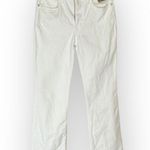 Madewell Curvy Kick Out Crop Jeans Women's T28 White Mid Rise Cotton 5 Pocket Photo 2