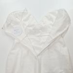 MORE TO COME Sophia Strapless Midi Dress in White XS Photo 8