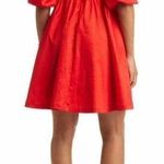 VICI Puff Sleeve Babydoll Mini Dress Size Small Red Photo 1