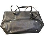 Dana Buchman  Metallic Tote Handbag Large Faux Leather Shoulder Bag 9.5x15 Retro Photo 7