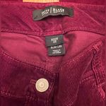 White House | Black Market ‎ Slim Leg Corduroy Pants Size 0 in Burgundy Plum Wine Photo 9