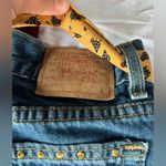 Handmade  Levi Denim Tote Bag with Design and Handle Photo 6