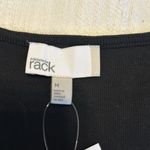 Nordstrom Rack NWT Ribbed SS Scoopneck Tee, Black, Size Medium Photo 5