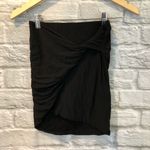 James Perse NWT  00 Black Twisted Jersey Knit Skirt Photo 4