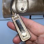 East 5th  Vintage Metallic Leather Thick Hardware Buckle Flap Satchel Photo 1