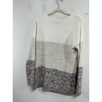 Womans Napa Valley Pullover Long Sleeve Sweater Multicolor Large Side Slits Photo 1