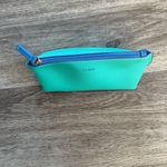 La Mer Aqua Cosmetic Bag with Blue Zipper Green Photo 1