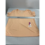 Athletic Works Womans XL 16-18 Dri Works V Neck Short Sleeve Peach T Shirt NWT Photo 6