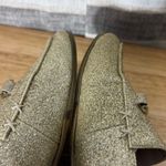 Nine West Wildgirls Gold Glitter Lighting Bolt Loafers Size 6 Photo 3