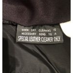 wilson's leather Vintage  Sz M Womens MAXIMA Collarded Peplum Motorcycle Vest Photo 5