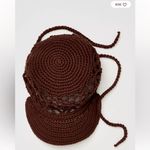 Free People Silvie Crochet Baseball Hat in Chocolate NWT Retail $48 Photo 2