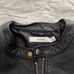 JustFab Black faux leather coat Photo 4