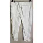 Chico's  2 US Large Womens White Cargo Cuffed Pants Pockets Beach Preppy Boho Photo 1