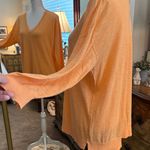 J.Crew Bright Orange V-Neck Sweater Photo 4