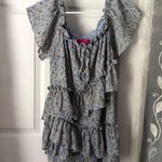 House of Chic women Romper ruffles floral boho babydoll off the shoulder size L Size L Photo 0