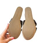 Sam Edelman 10M Sandals Remini Leather Wedge Cork Shoes Women Black Photo 5