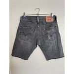 Levi's Levi’s Women’s Skinny 511 Grey Denim Cutoff Distressed Shorts High Rise Sz 31 Photo 1