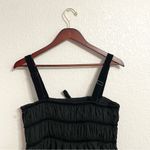 Hunter Bell Anthropologie  Womens Dress Black Mini Tiered Velvet Trim Size XL Photo 3