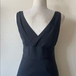 J.Crew  Women's 4 Black 100% Silk Crepe Sophia Sleeveless Midi Dress Photo 8