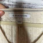 41 Hawthorn V Neck Cable Knit Silk Cashmere Sweater Lg Photo 2