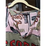 Custo Barcelona Y2K vintage silk Graphic Resort Print Dress Artsy Boho tunic Photo 2