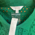 Adiva Women Crochet Eyelet Button Down Long Sleeve Boho Shirt Blouse Tops Sz XL Photo 10