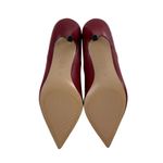 ZARA Red Pointed Toe Heels Pumps Leather Blogger Favorite Sz 37EU 6.5US Photo 7