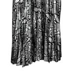New Look  Midi Skirt Snakeskin Design Pleated Pull On Elastic Waist Gray Black 2 Photo 5
