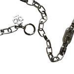 Ann Taylor  Silvertone Chain Necklace 30" Crystal Rhinestone Link Layer Statement Photo 12