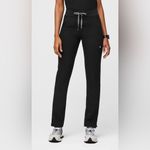 FIGS High Waisted Yola Skinny Scrub Pants green medium Photo 1