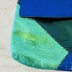 2009 MATTHEW WILLIAMSON for H&M Blue Green Patch Soft Leather Crossbody Bag Photo 4